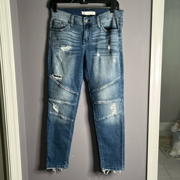 Kancan Low Rise Distressed Skinny Jeans Size 7/27 - Picture 7 of 7